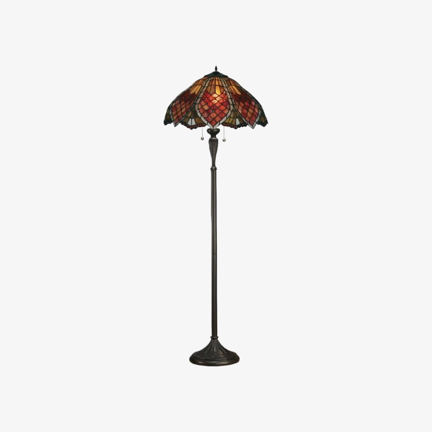 TF Orsino Decorative Tiffany Style Floor Lamp - Artistic Stained Glass Lamp K1826