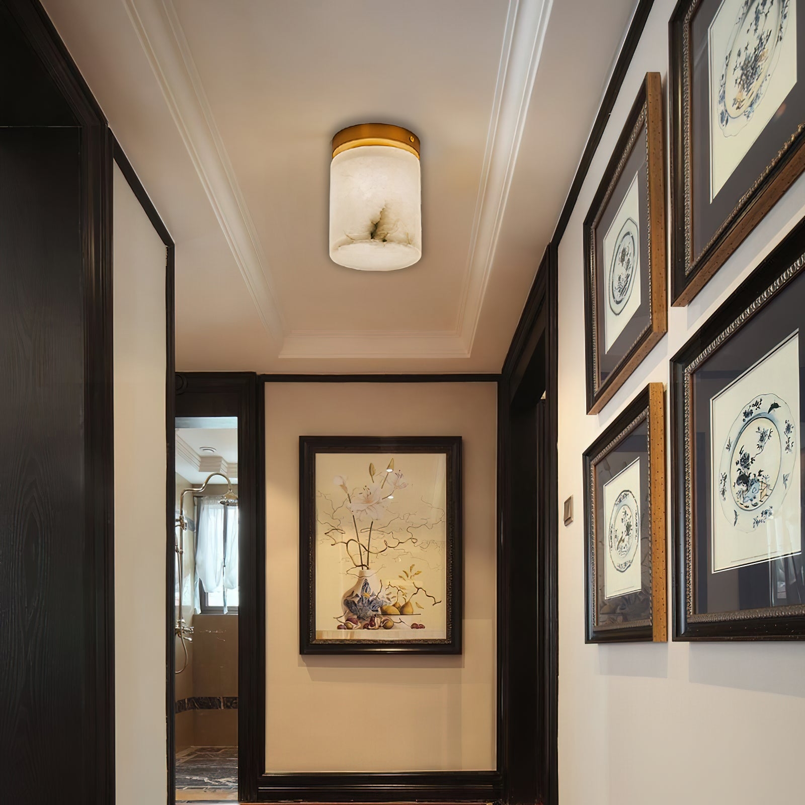 Melange Alabaster Ceiling Light D496