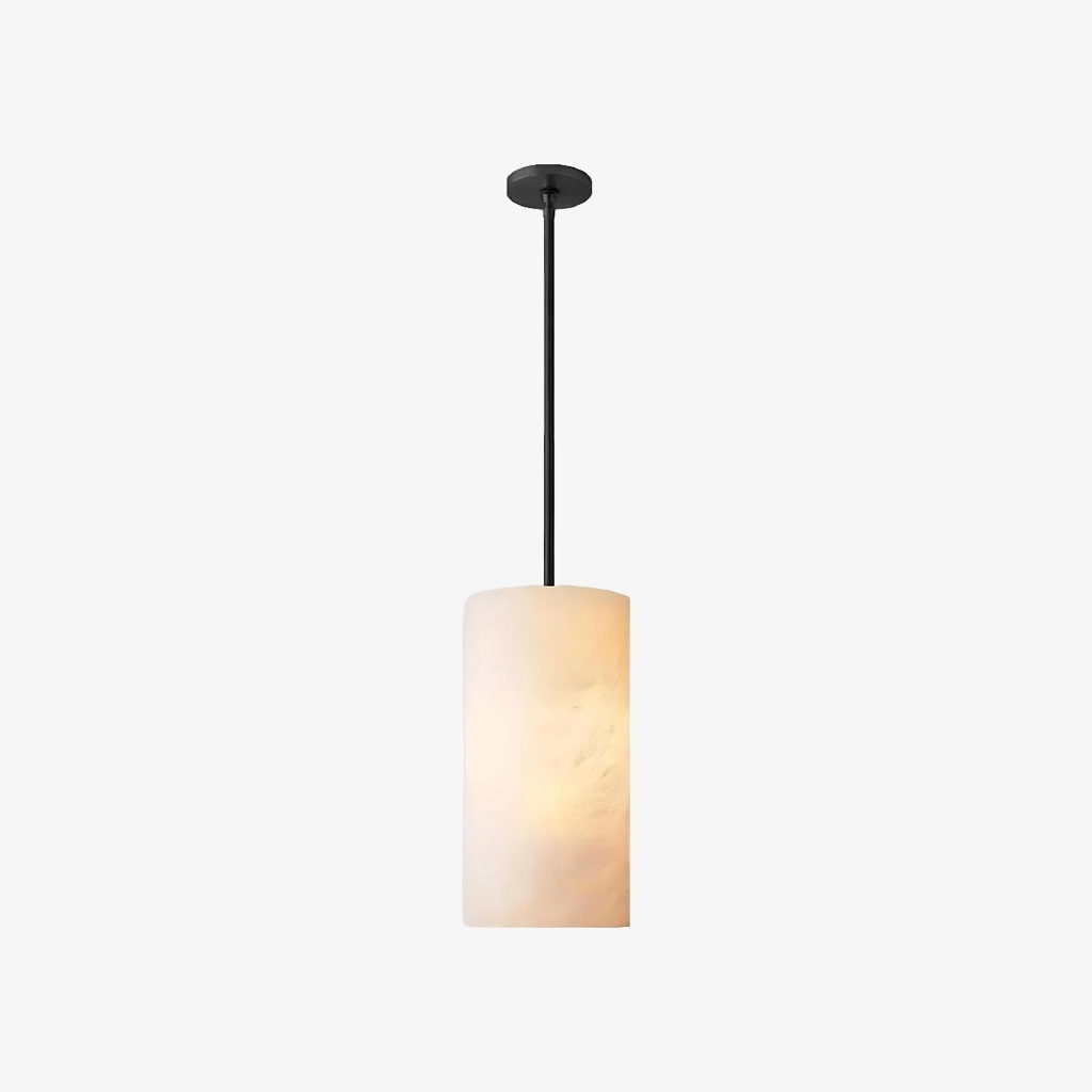 Lumastera Natural Stone Texture Cylindrical Pendant Lamp - Luxury Lamp for Living Room K2401