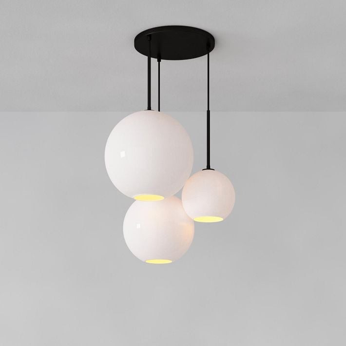 Selvion Minimalist Crystal Chandelier - Handcrafted Glass Sculptural Lighting Fixture K1220