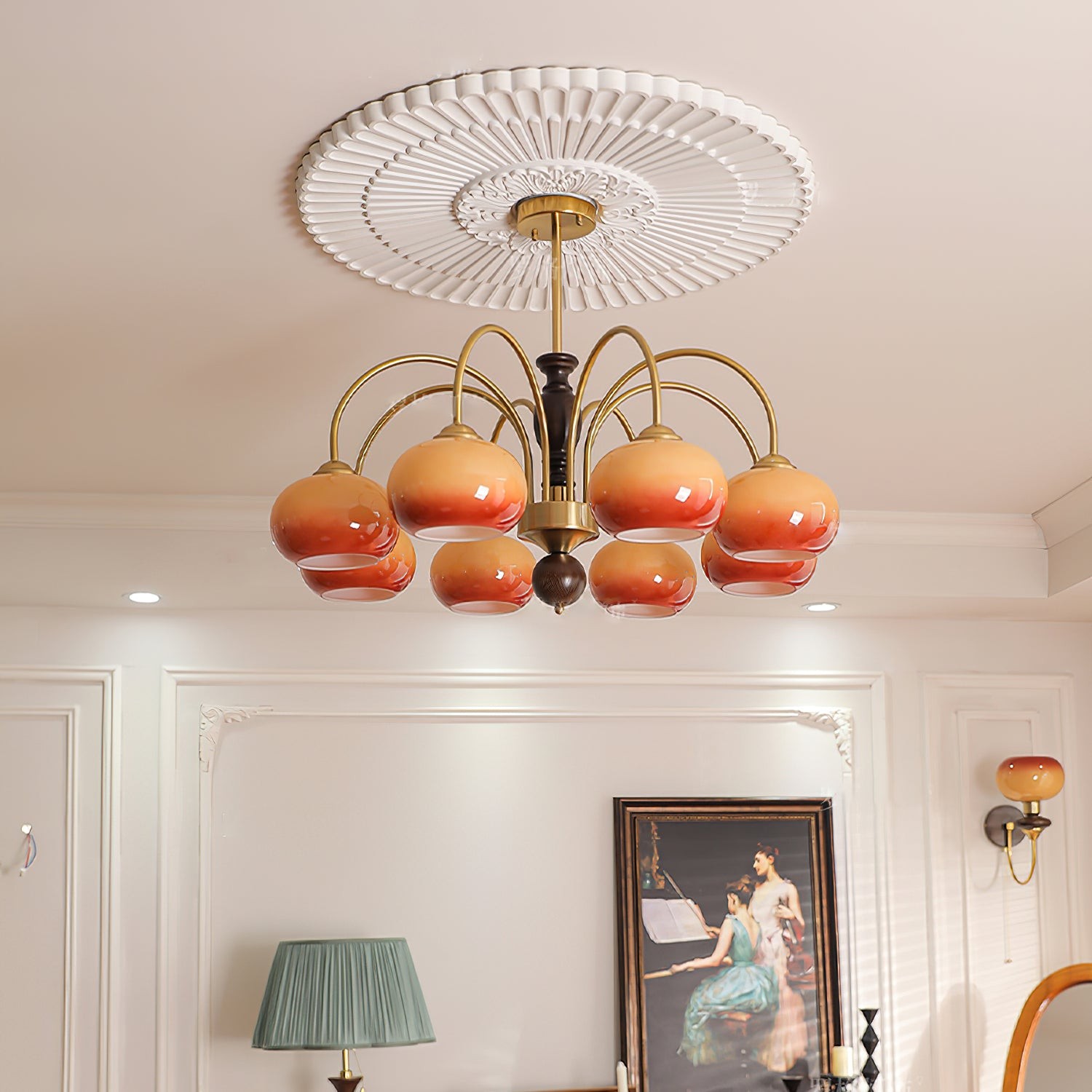 Retro Bauhaus Arch Chandelier K231