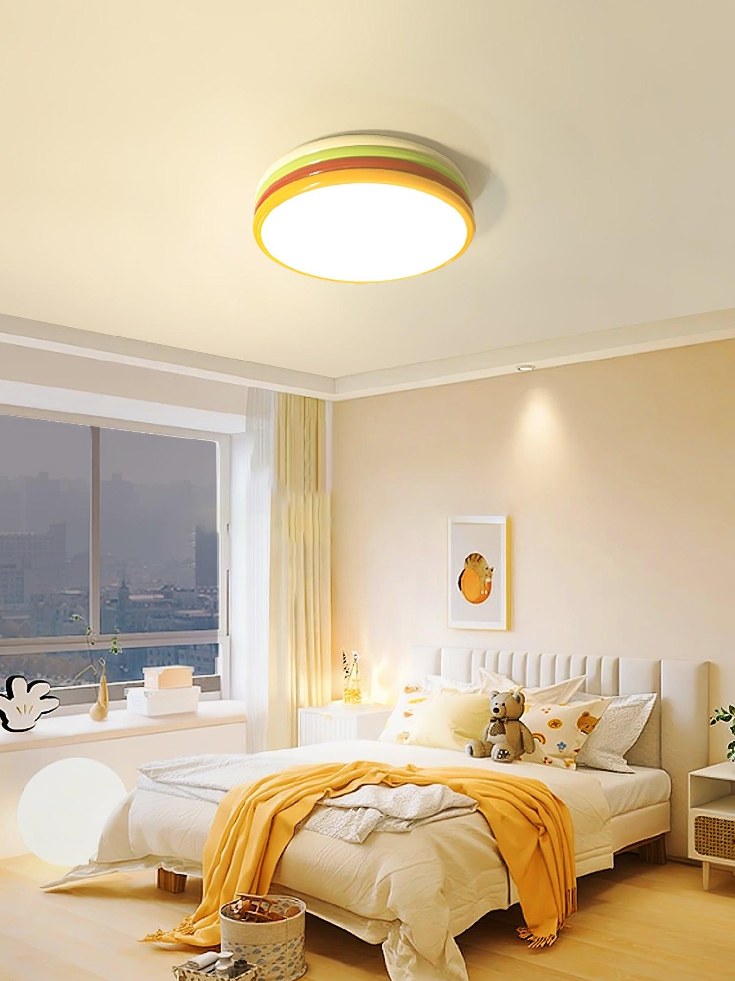 Scandinavian Simple Colorful Acrylic Ceiling Lamp For Bedroom K326