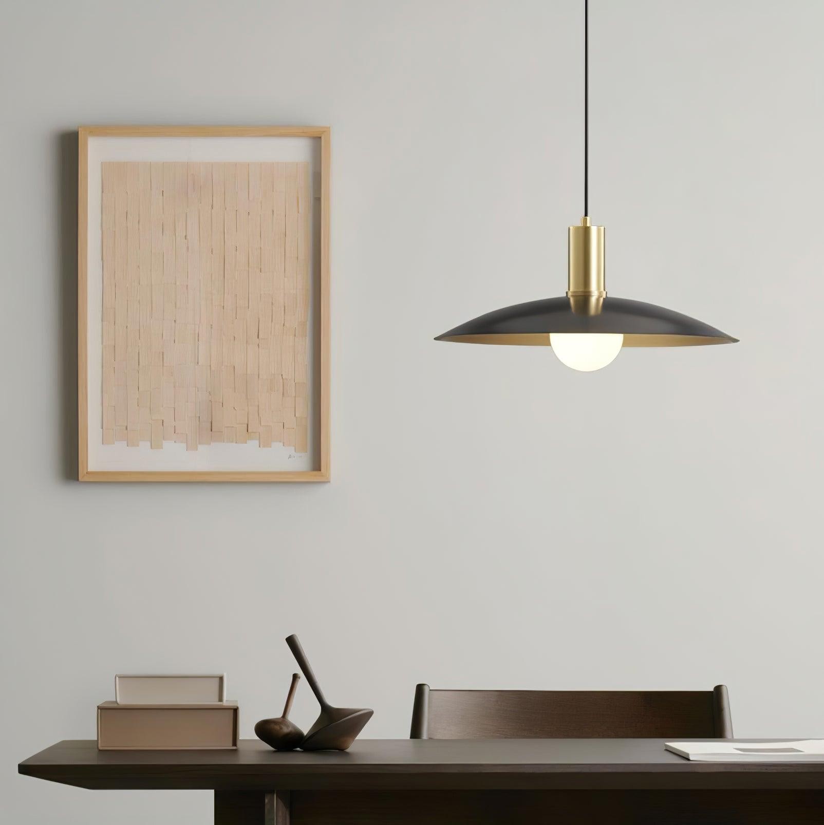 Brass Flared Pendant Lamp K275
