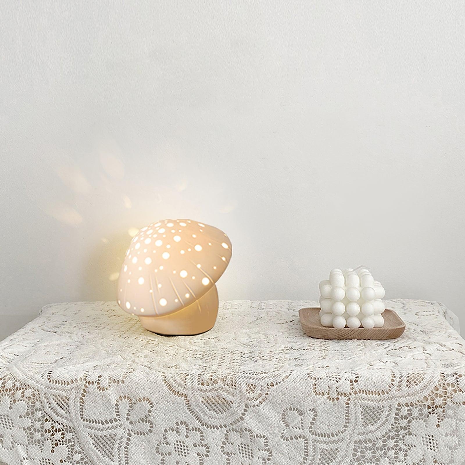 Cartoon Mushroom Skeletonized Table Lamp K398