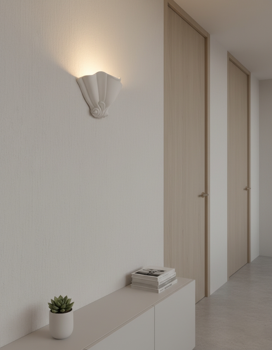 Roche Plaster Wall Lamp D65