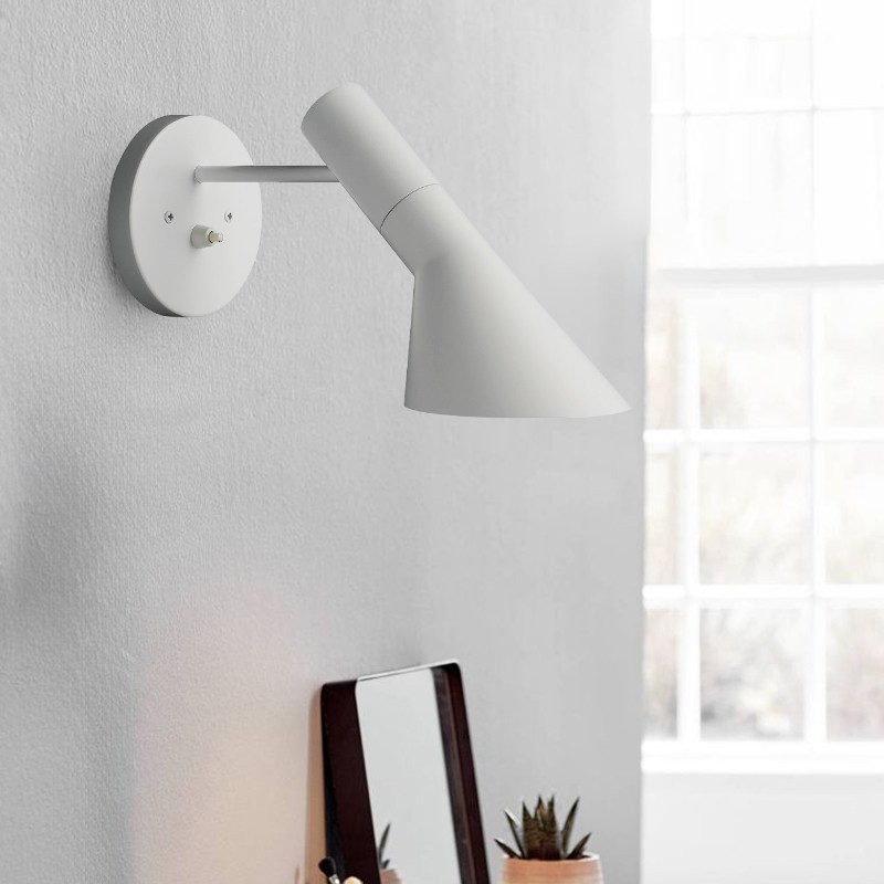 Modern Nordic Metal Wall Lamp - Directional Asymmetrical Sconce for Hallway