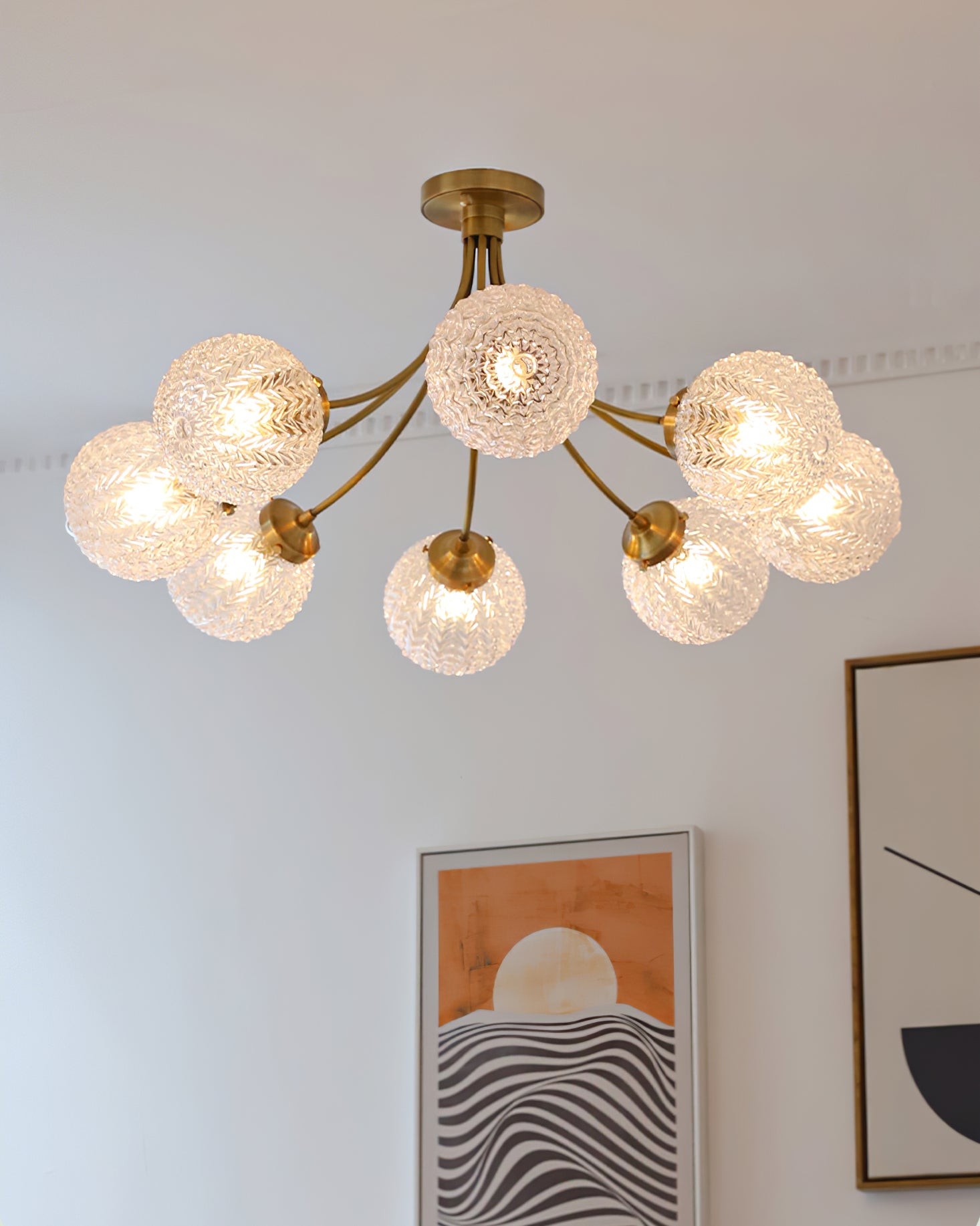 Retro Glass Ceiling Lamp K1074