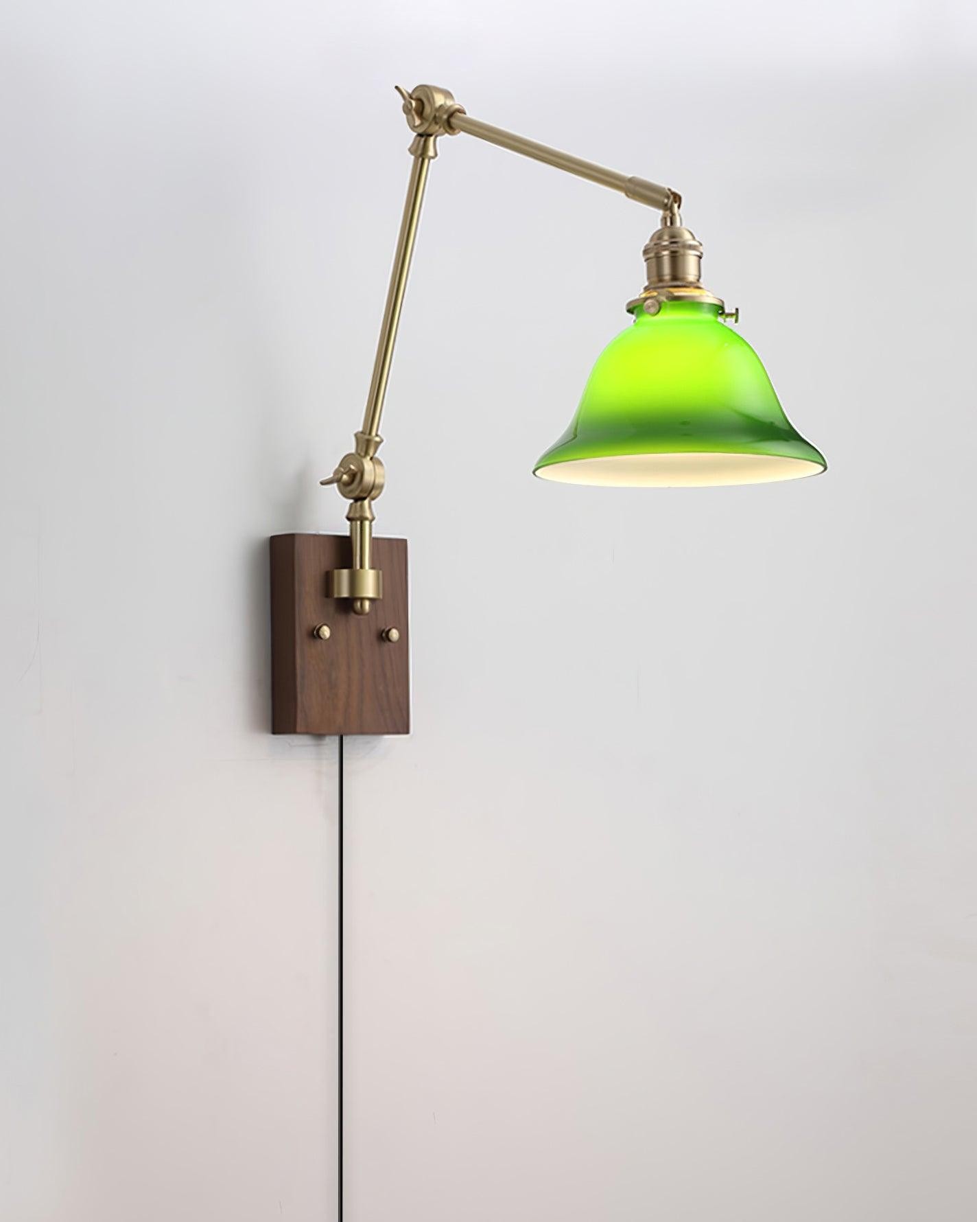 Banker Swing Arm Plug In Wall Light K253