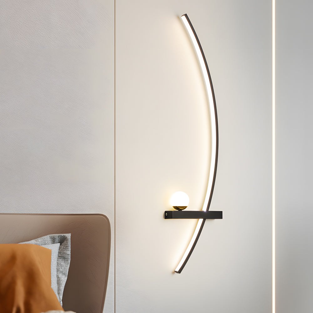 Curved Strip 3 Step Dimming LED Wall Sconce K816