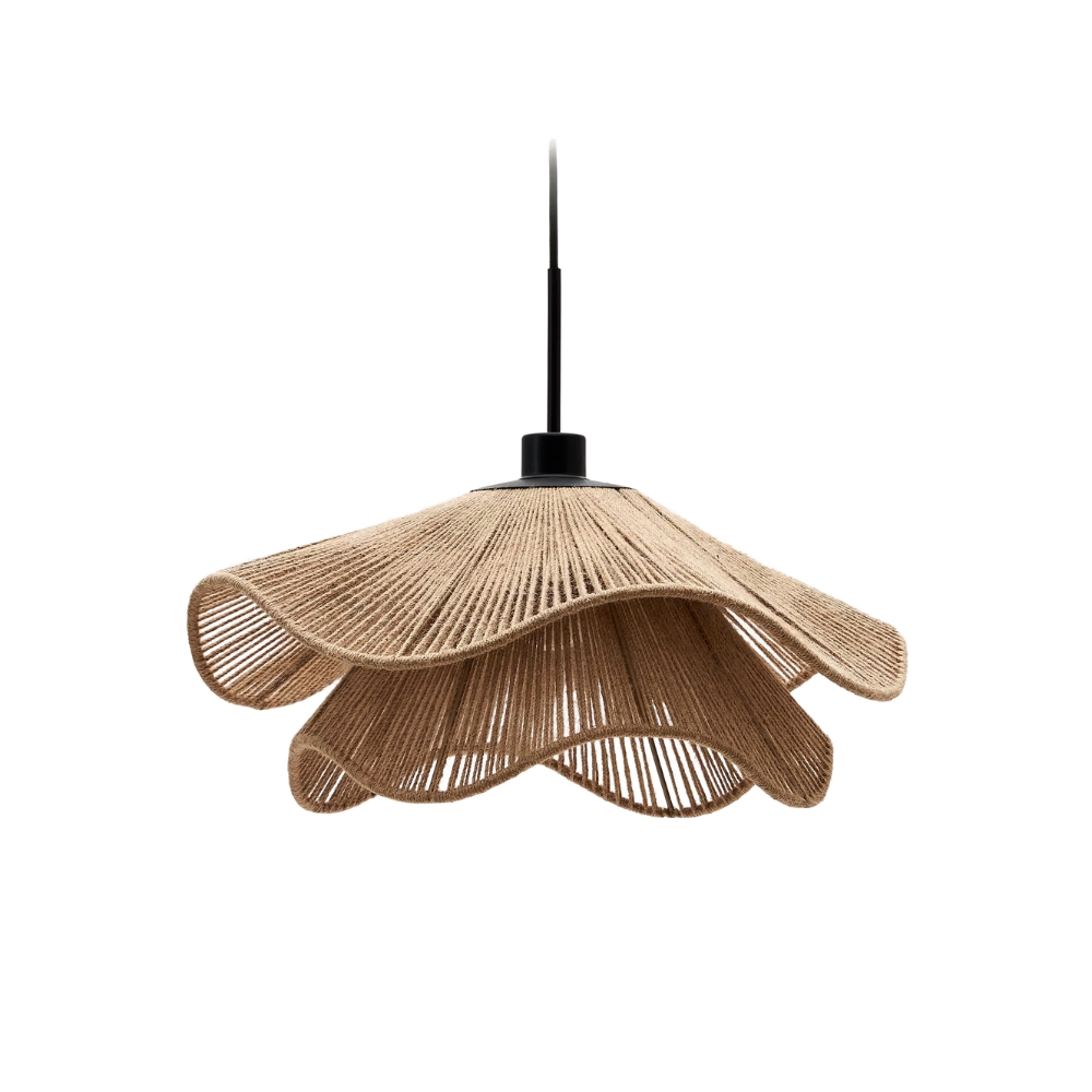 Cape Points Boho Natural Jute Fiber Pendant Light D838