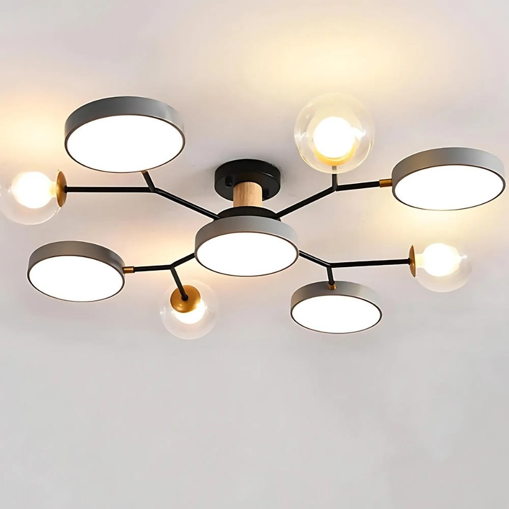 Nordic Multi Heads Branch Ceiling Light For Bedroom K936