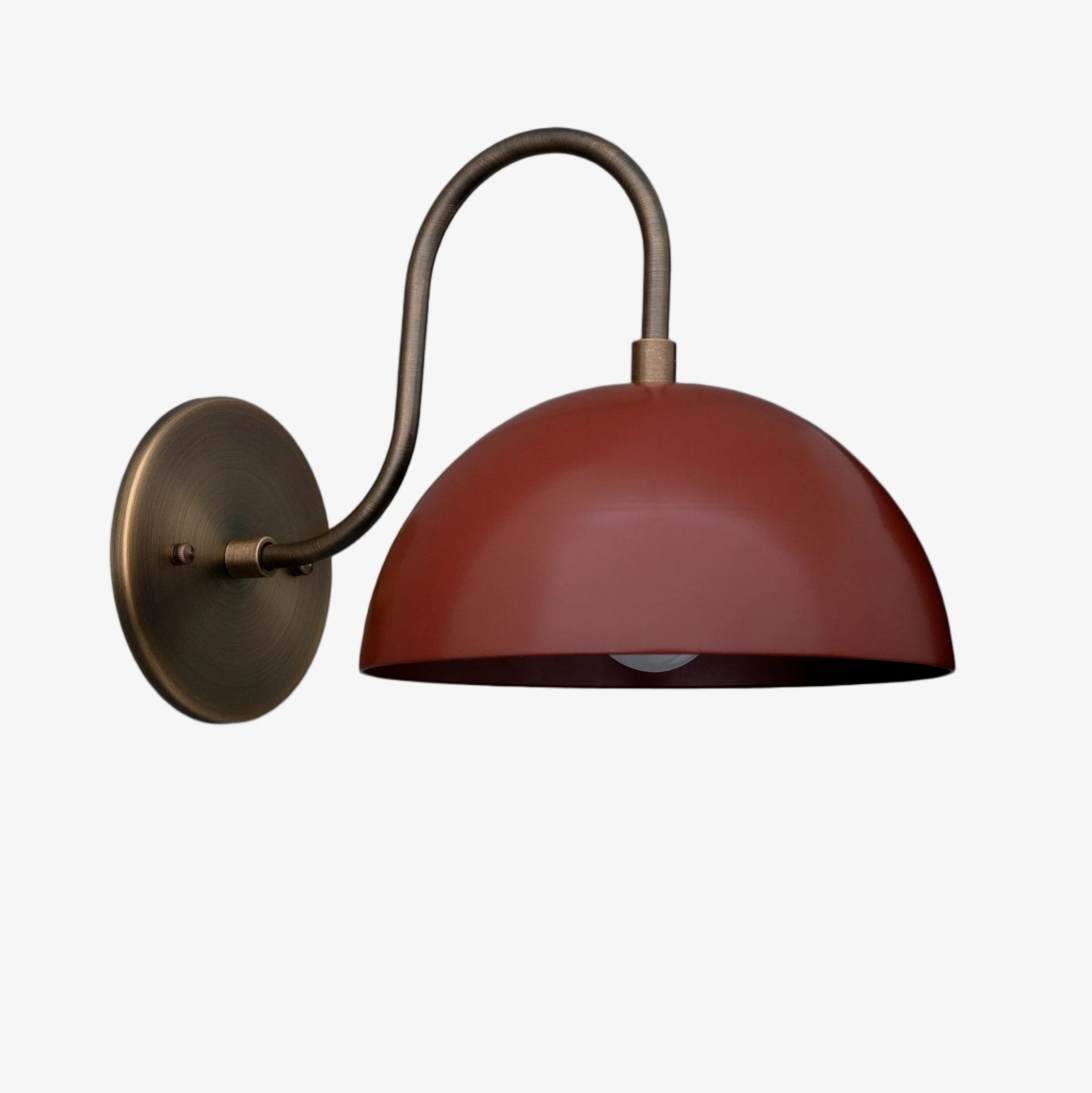 Curva Curved Dome Shade Wall Sconce – Mid-Century Modern Versatile Indoor Lighting K1542