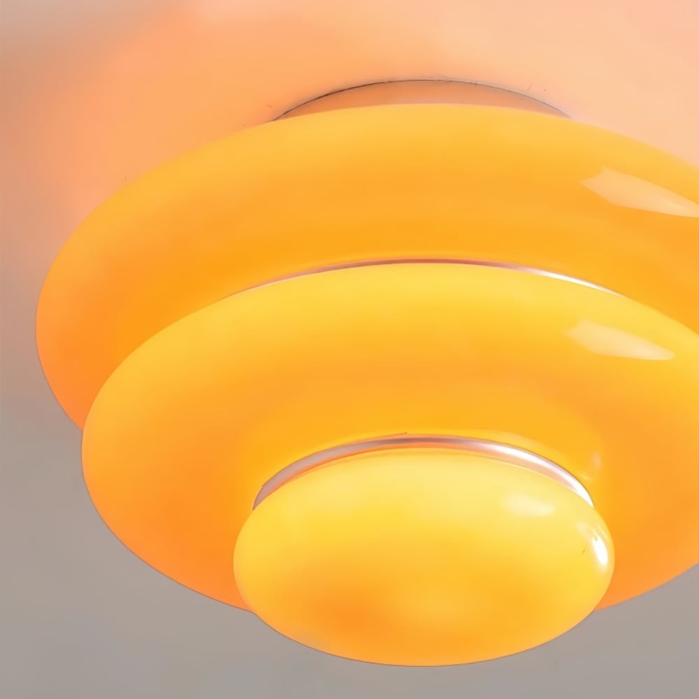 Cirren Geometric Metal Glass Ceiling Lamp With Soft Ambient Glow K2142