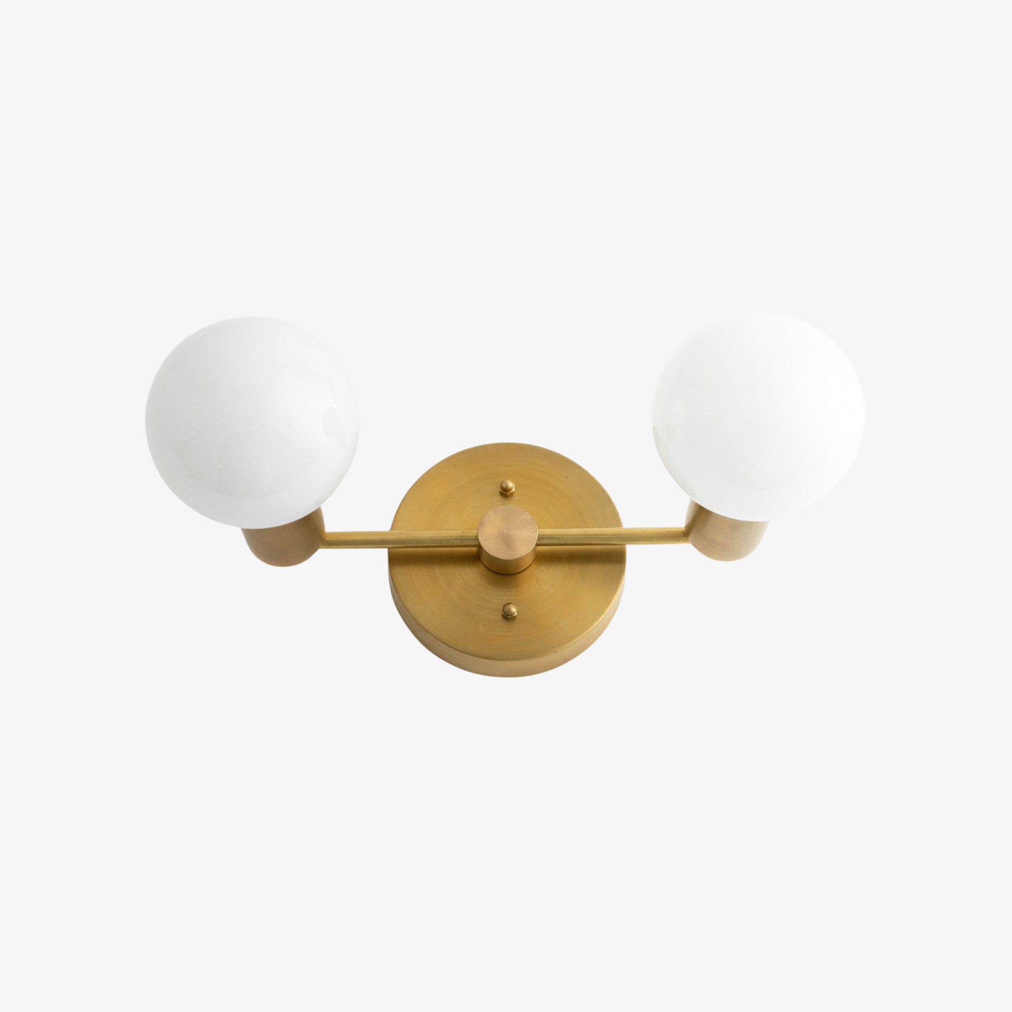 Glorica Glass Vanity Light - Modern Brass Wall Sconce for Bathroom Style K1449