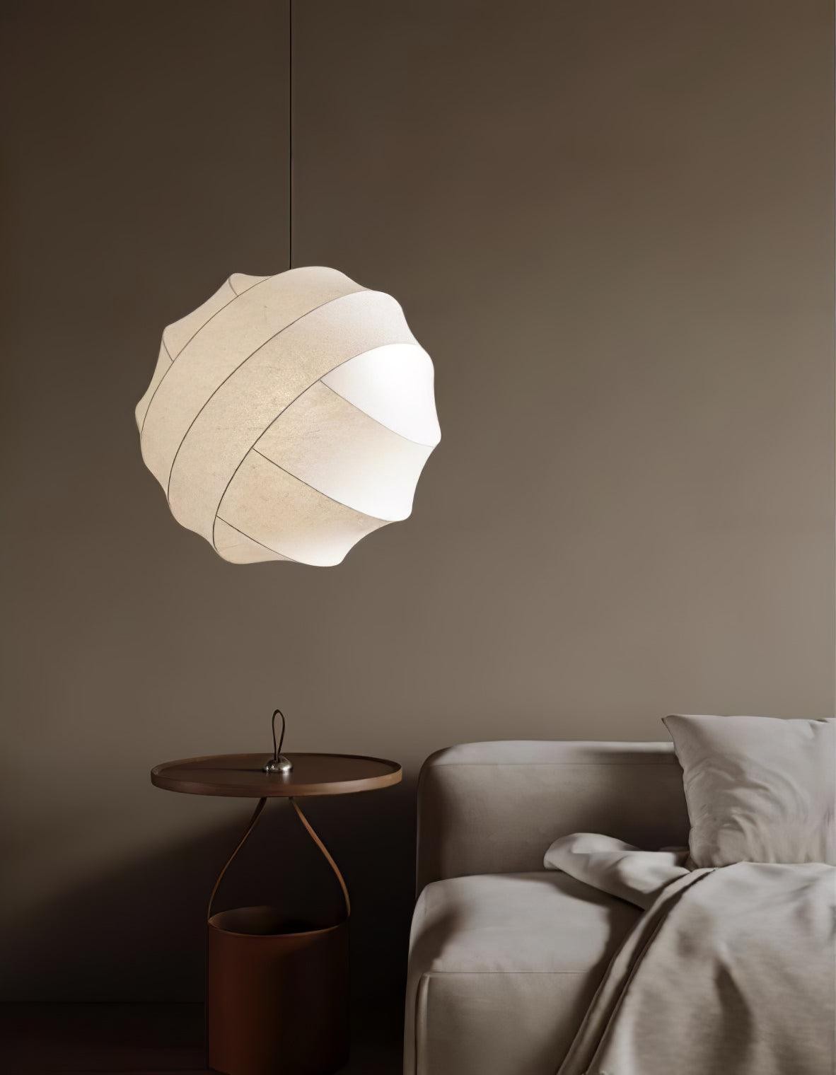 Wabi-Sabi Style Fiber Cocoon Pendant Lamp K732