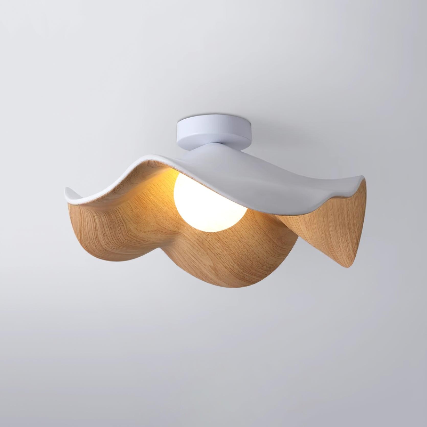 New Modern Simple Walnut Grain Ceiling Light K300
