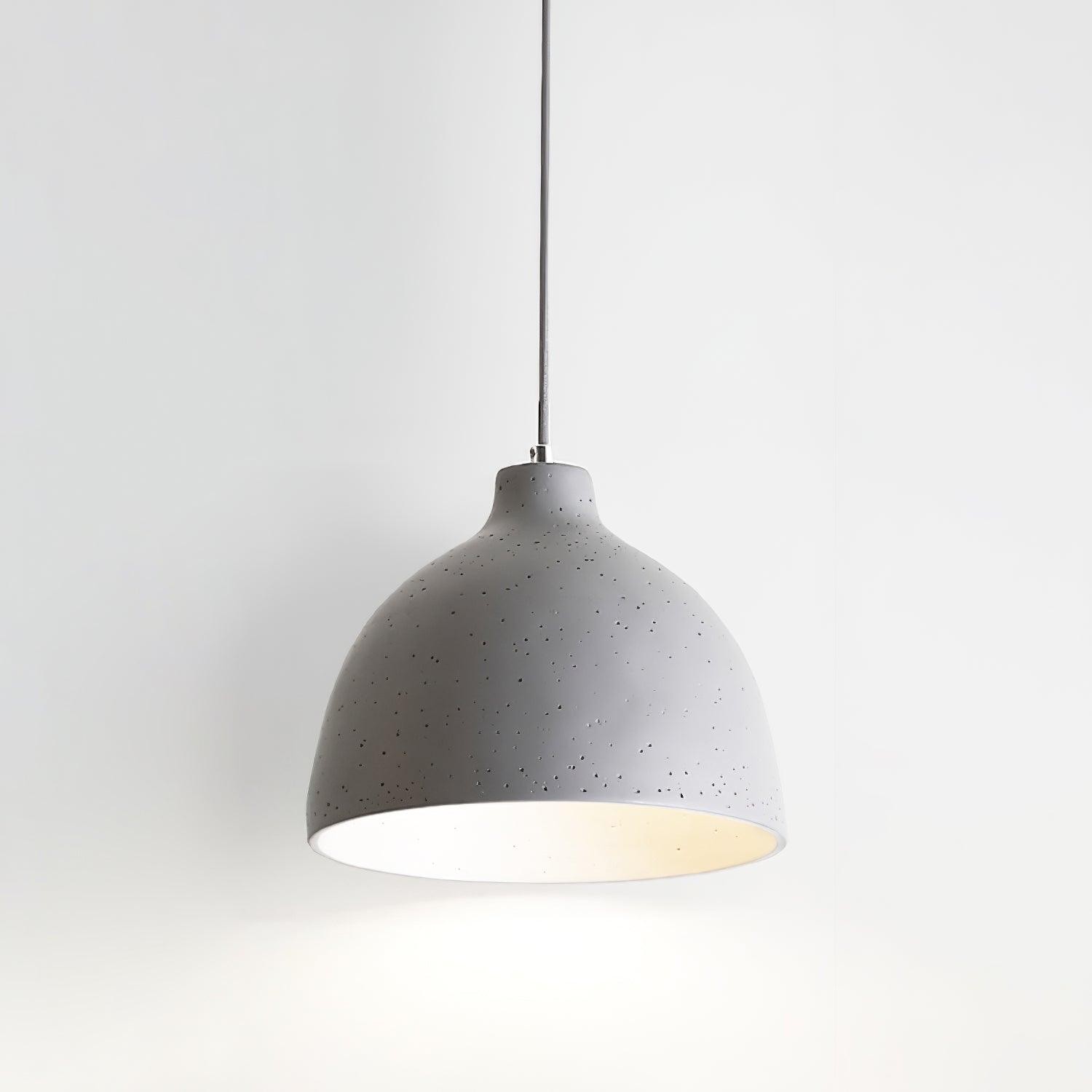 Modern Minimalist Industrial Resin Bowl LED Pendant Light K620