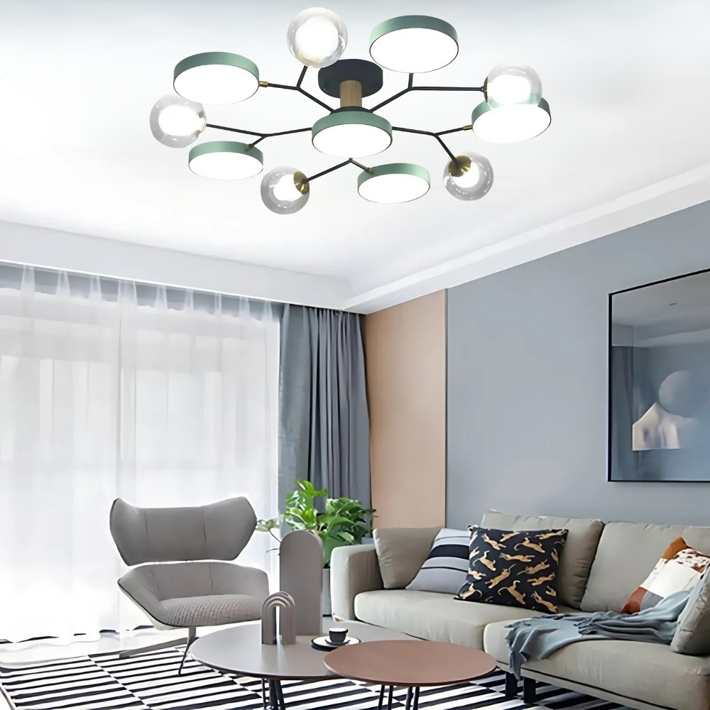 Nordic Multi Heads Branch Ceiling Light For Bedroom K936