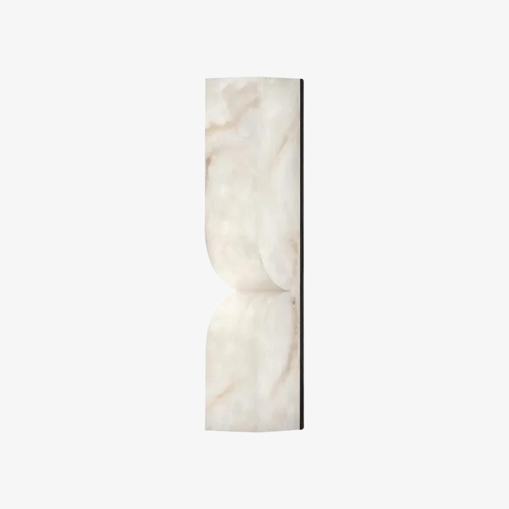 Albesque Curved Wall Lamp - Modern Alabaster Wall Lamp for Bedrooms and Living Rooms K2321