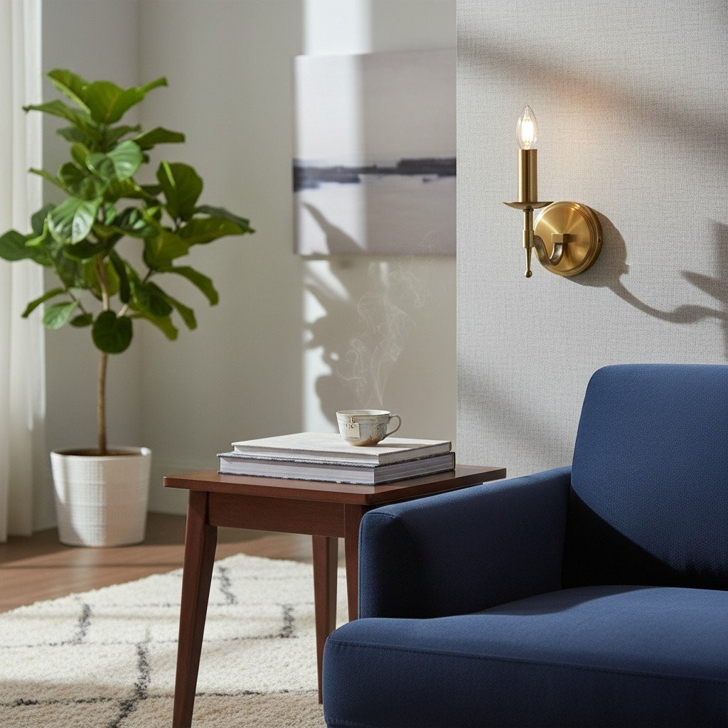Tela Classic Wall Sconce Metal Wall Light - Elegant Wall Sconce Ideal for Hallway K1793