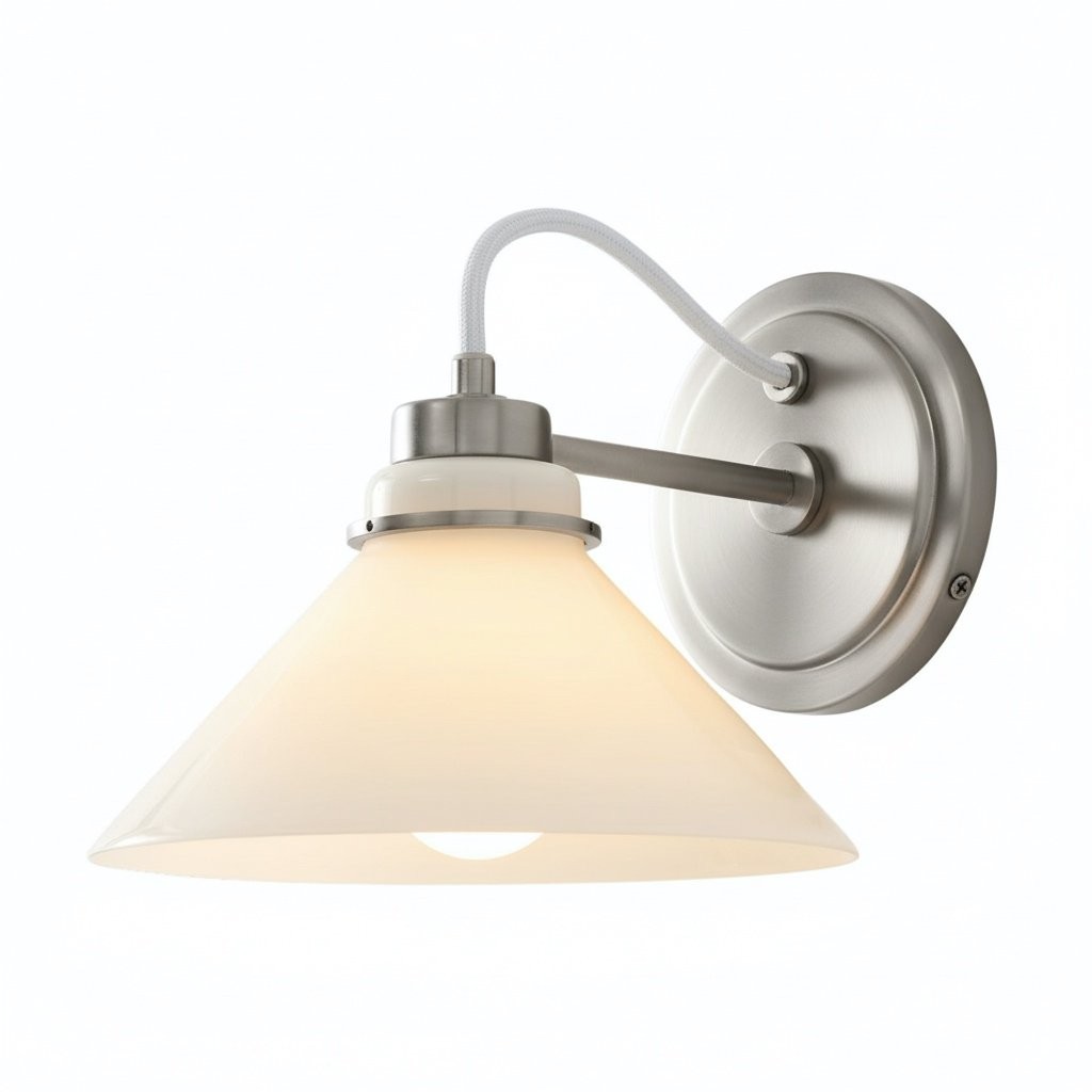Aurenza Farmhouse Wall Sconce – Metal Or Glass Lighting for Entrance or Bedroom K1140