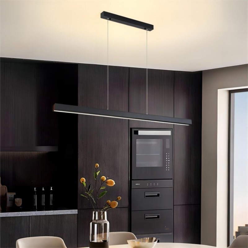 Industrial Metal LED Horizontal Linear Chandelier K128