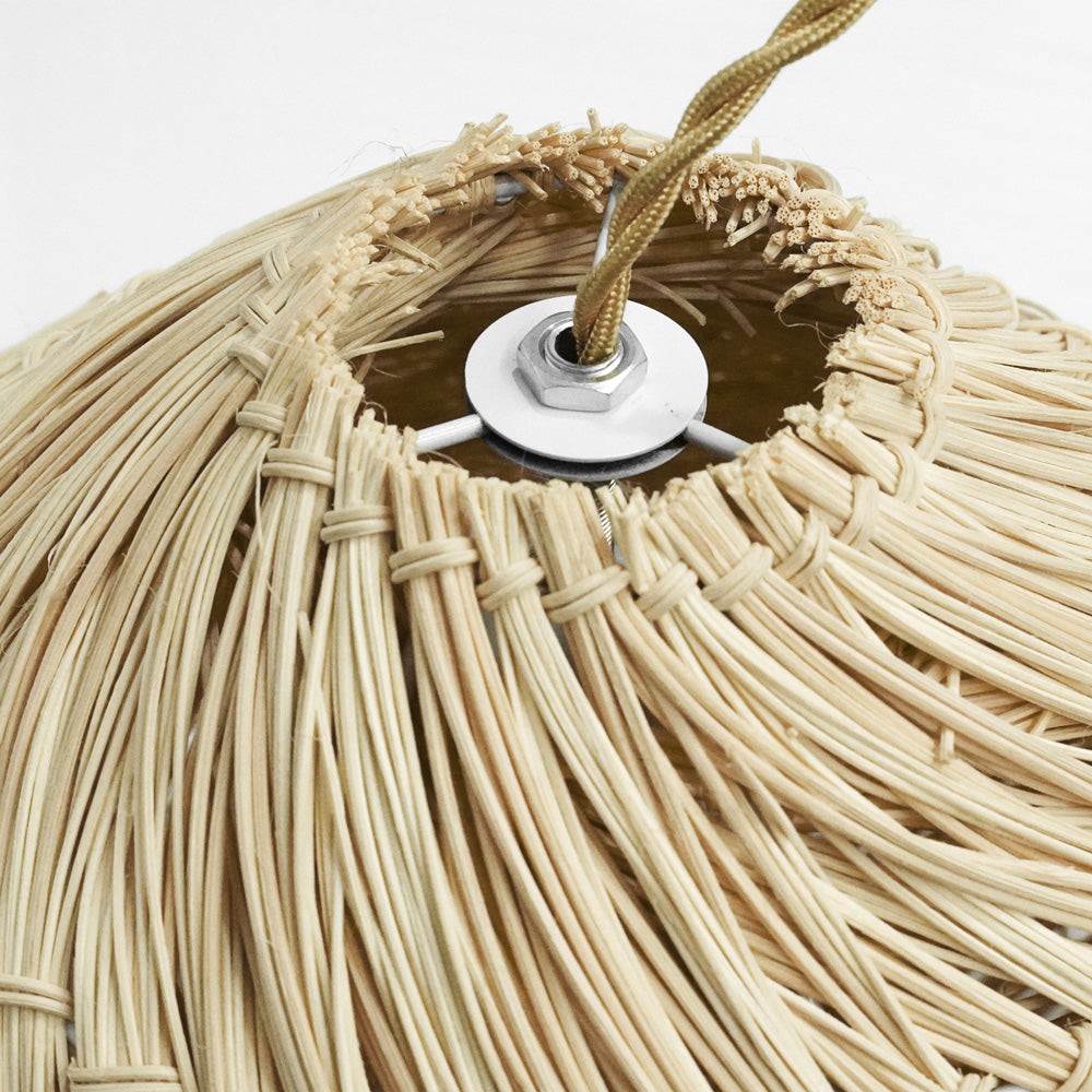 Boho Style Nest Rattan Pendant Light K44