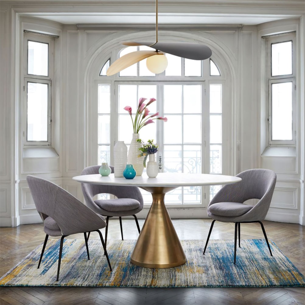 Nordic Simple Double-layer Spherical Glass Ball Chandelier K556