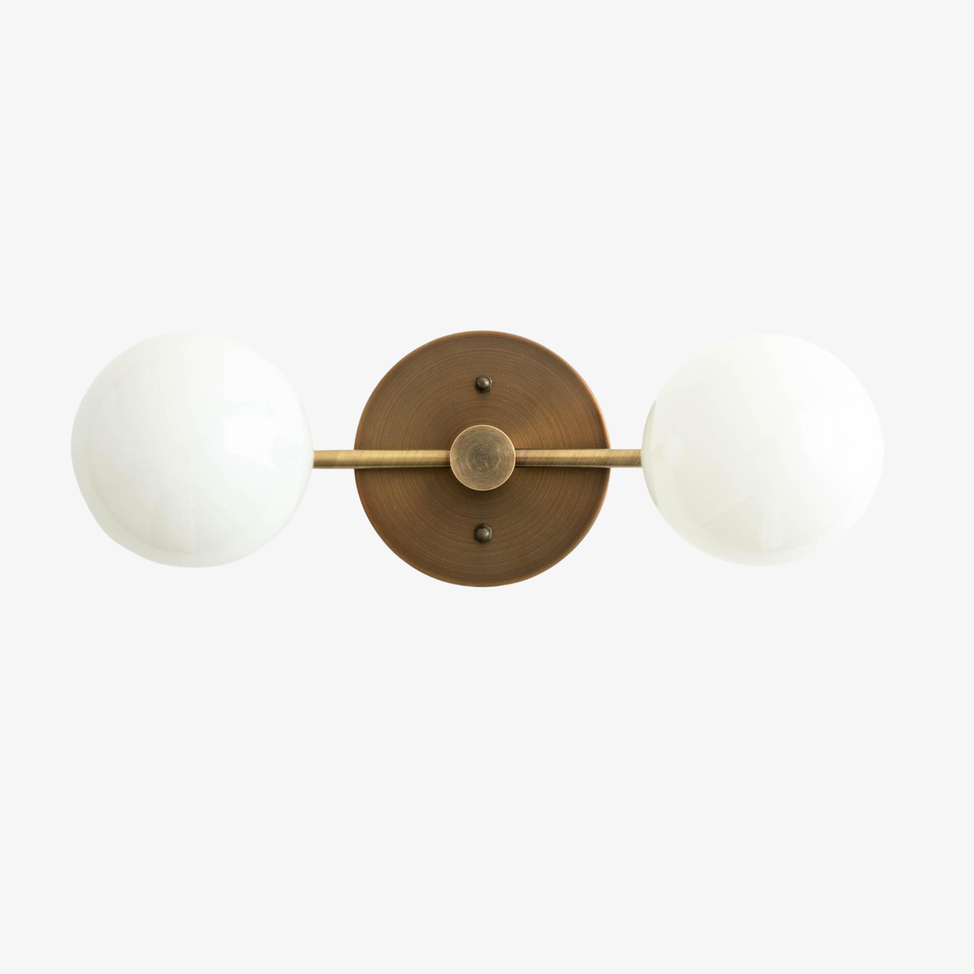 Glorica Glass Vanity Light - Modern Brass Wall Sconce for Bathroom Style K1449