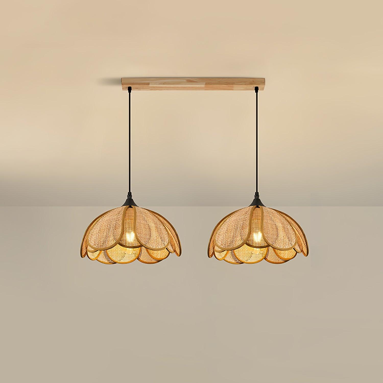 Bloom Rattan Pendant Lamp D358