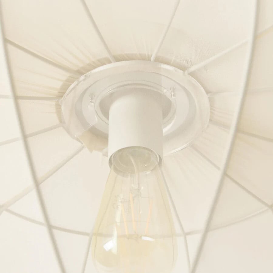 Lumifil Draped Mesh Ceiling Light - Boho Rustic Textured Shade Lamp for Living Room or Bedroom K1723