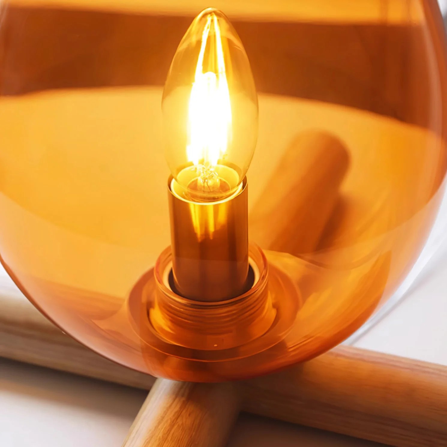 Funny Fire Shape Small Flame Table Lamp K381