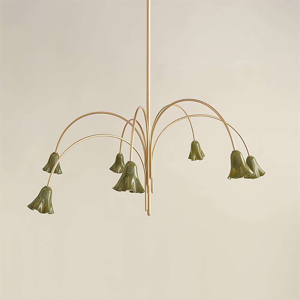Bellina Artistic Glass Chandelier – Elegant Versatile Vera Lighting K1134