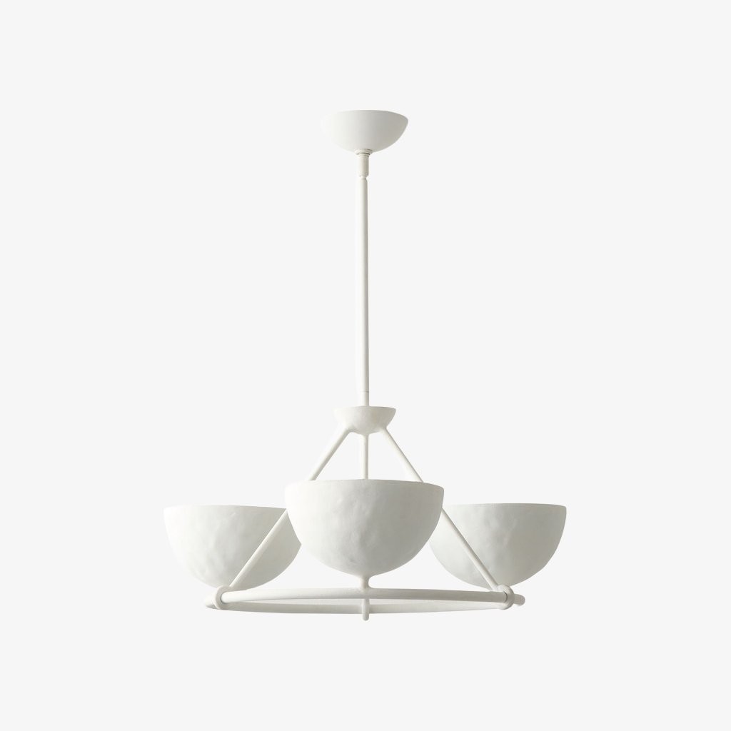 Plara Multi‑Light Chandelier - Modern Polyresin and Plaster for Dining & Foyer K1696