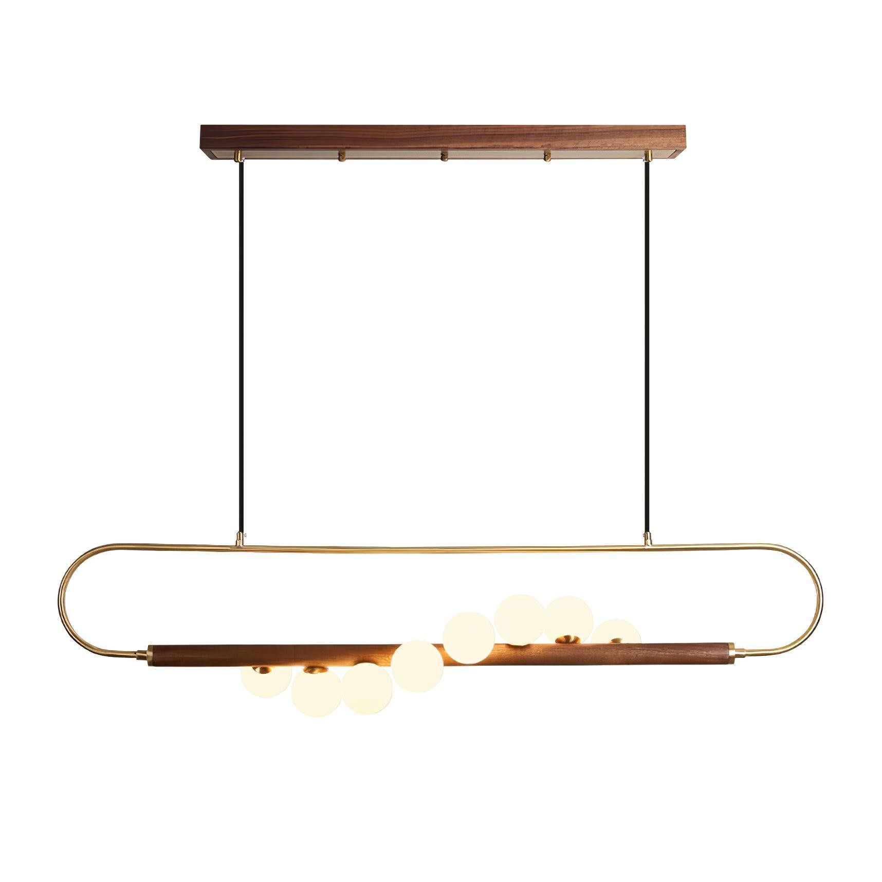 Modern Walnut Simple Chandelier K522