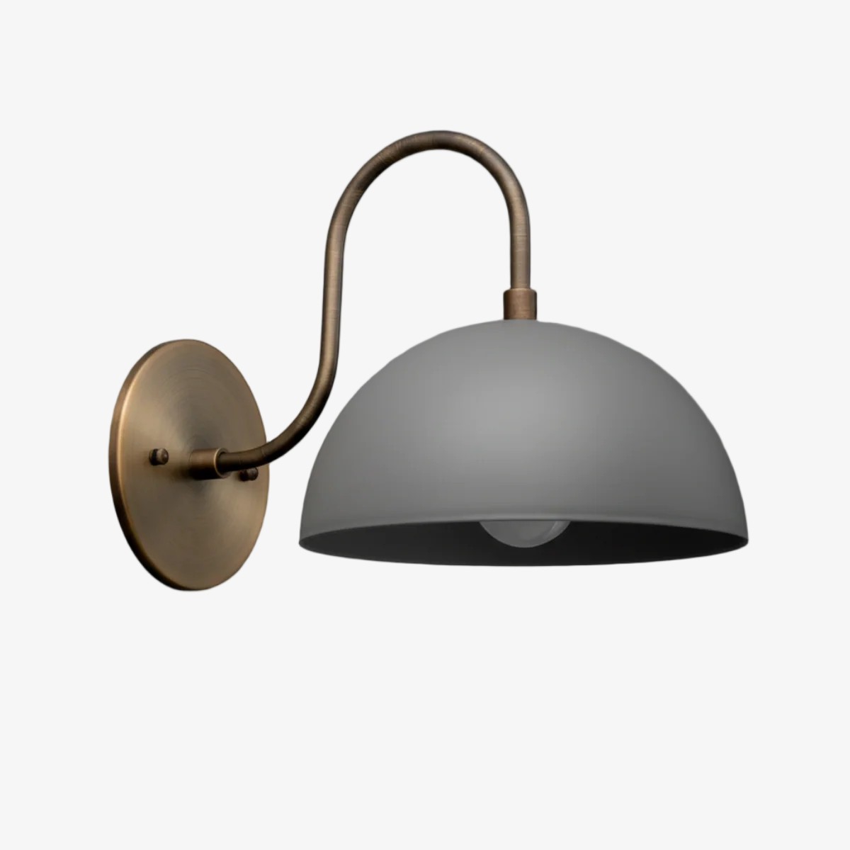 Curva Curved Dome Shade Wall Sconce – Mid-Century Modern Versatile Indoor Lighting K1542