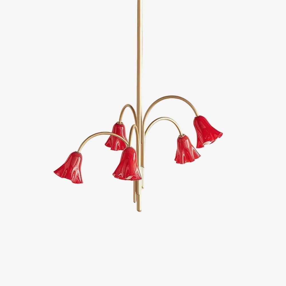Bellina Artistic Glass Chandelier – Elegant Versatile Vera Lighting K1134