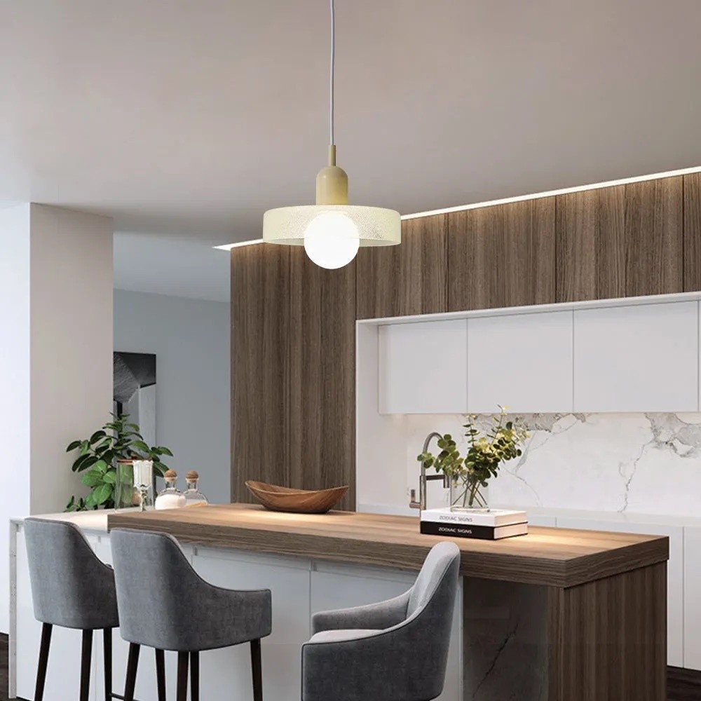 Nordic Crystal Glass Disc Orb Pendant Light For Kitchen Island K930