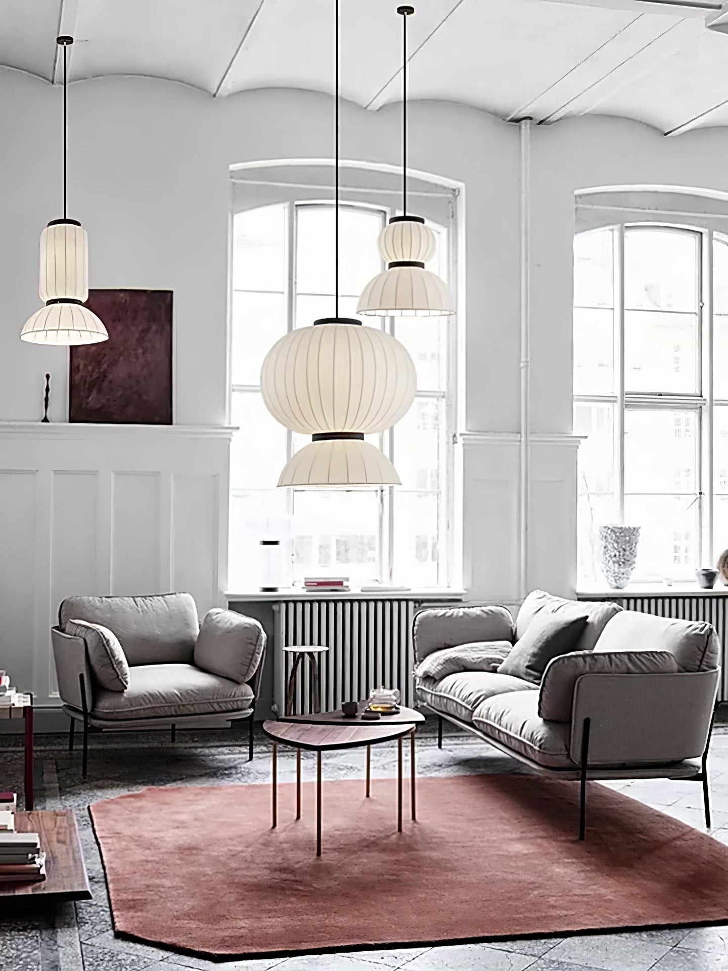 Mulberry Silk Lantern Pendant Light K532