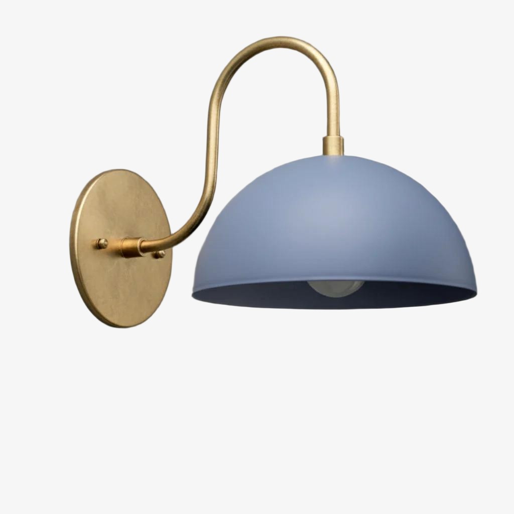 Curva Curved Dome Shade Wall Sconce – Mid-Century Modern Versatile Indoor Lighting K1542