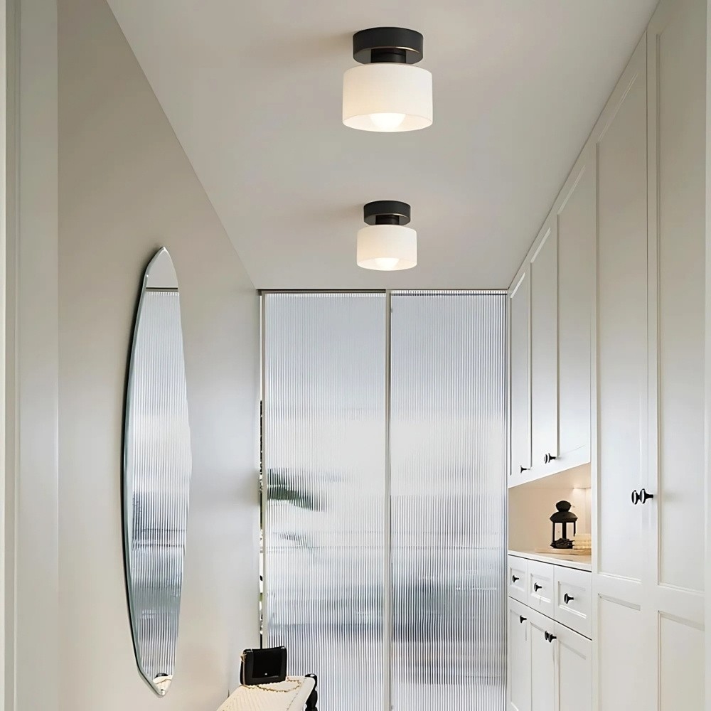 Morandi Cylinder Ceiling Light - Minimalist Flush Mount for Indoor Spaces K893