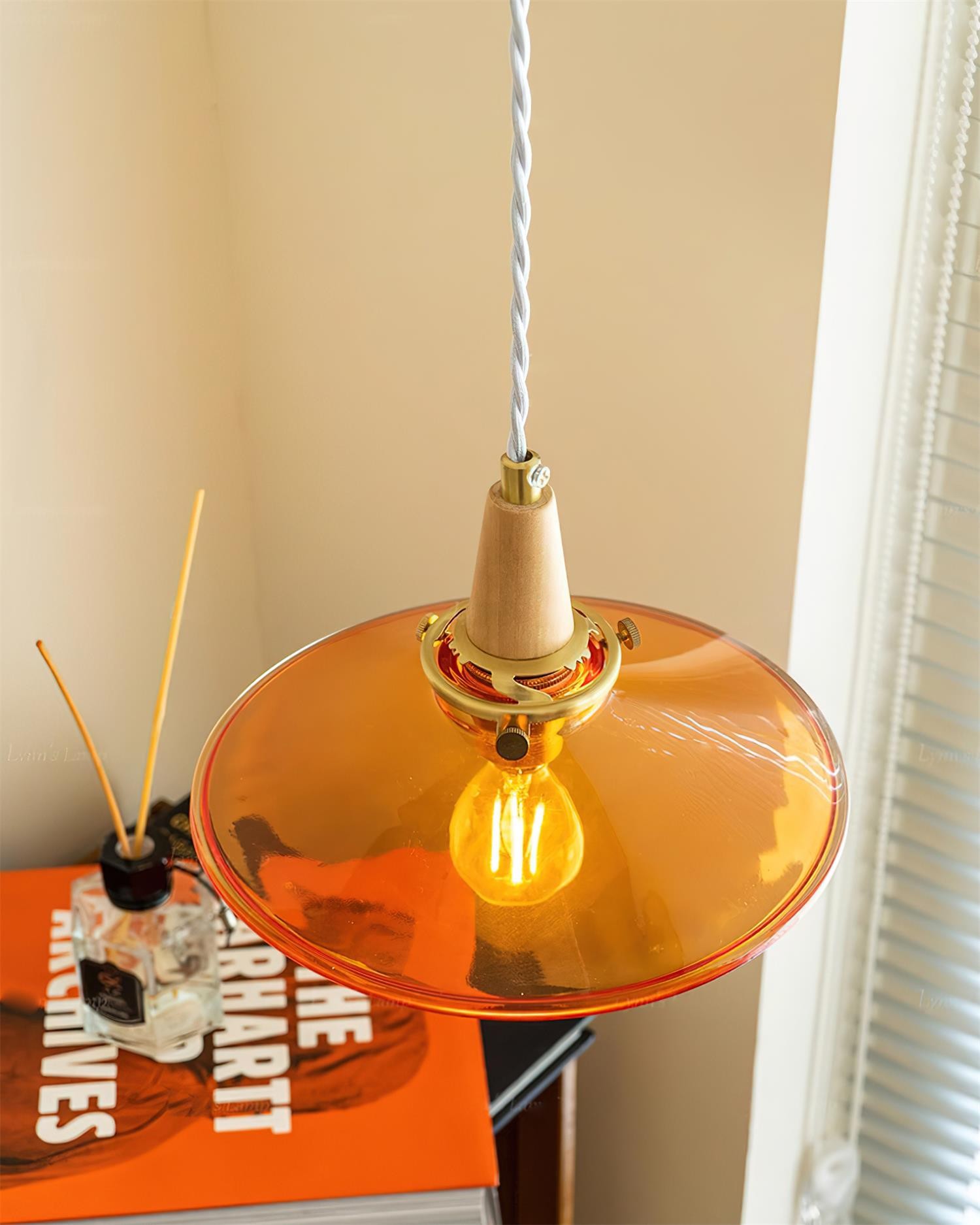 Nordic Brass Glass Pendant Lamp K258