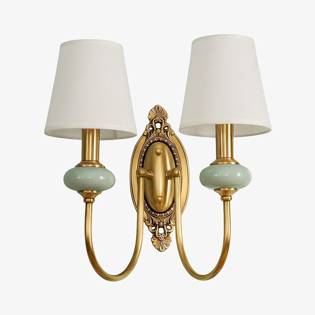 Rowanea Retro Fabric Wall Lamp - Elegant Fixture for Bedroom and Hallway K2214