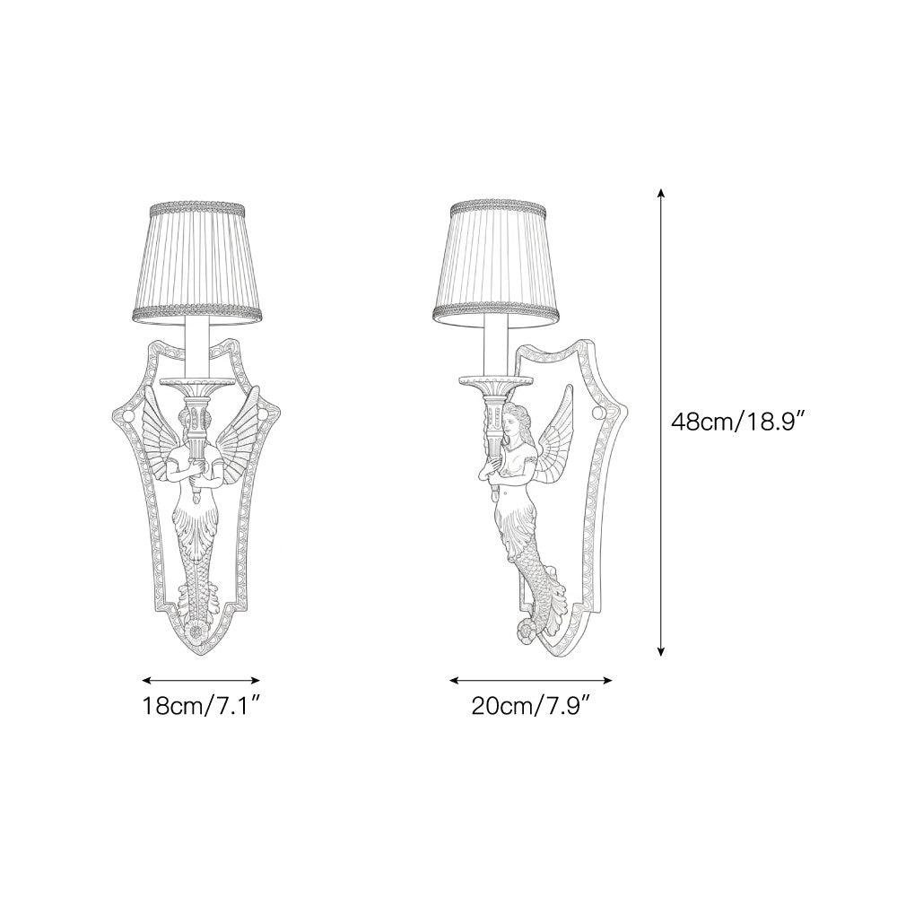 Caterina Brass Wall Lamp D743