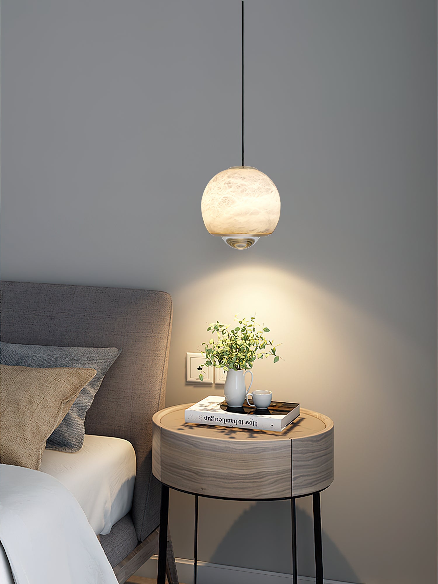 Ferox Alabaster Pendant Light D422