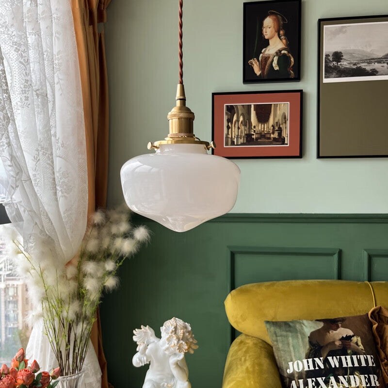 Radiant Lantern Retro Glass Pendant Light D954