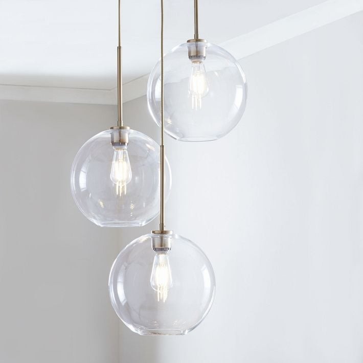 Selvion Minimalist Crystal Chandelier - Handcrafted Glass Sculptural Lighting Fixture K1220