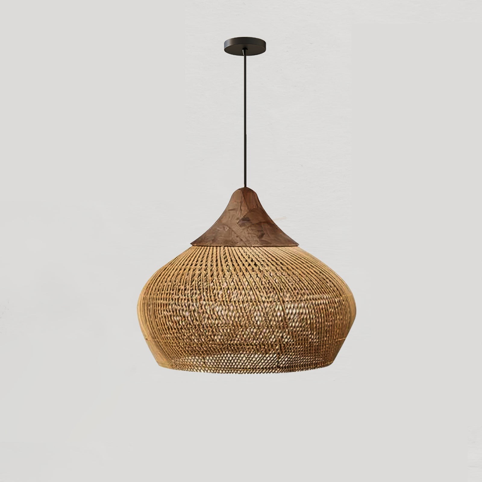 Harp Braided Rattan Pendant Lamp K1175