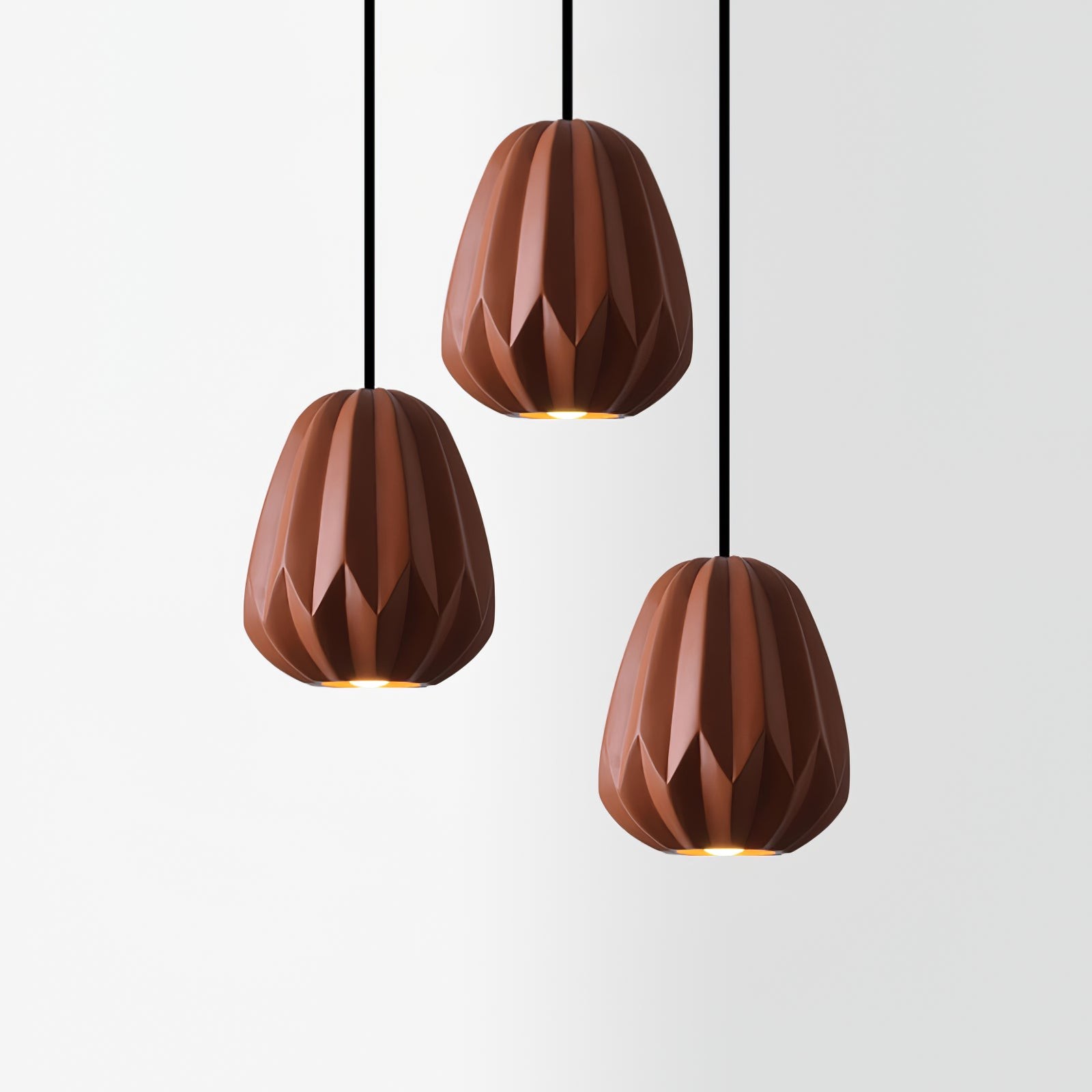 Papaya Resin Pendant Lamp K1064