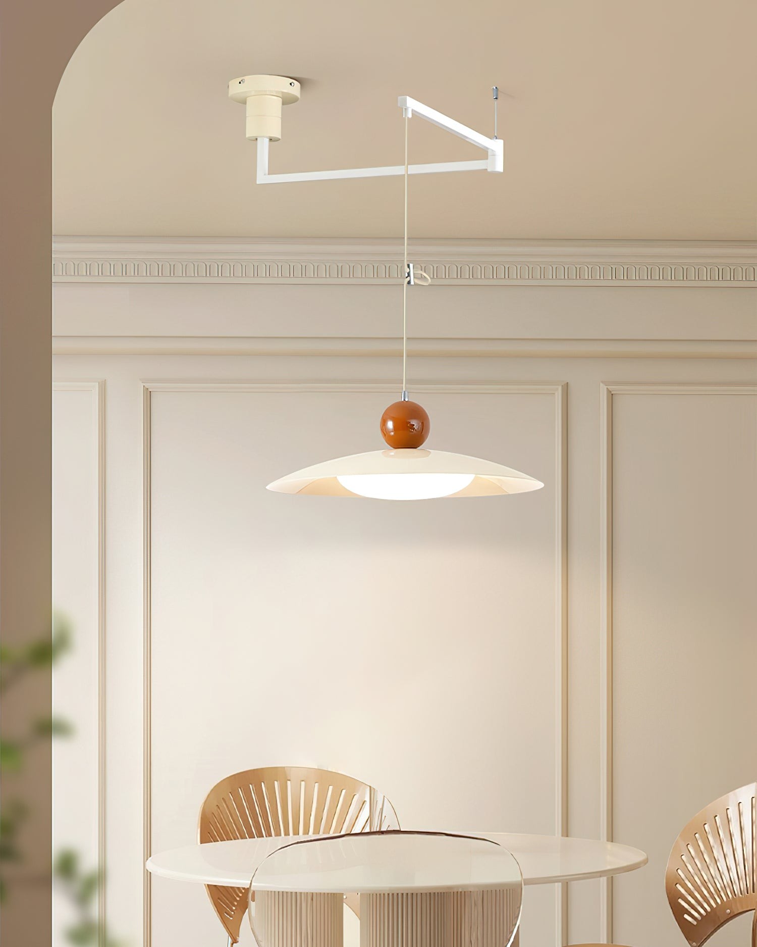 Nordic Flying Saucer Swing Arm Movable Pendant Light K619